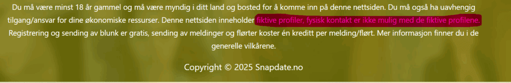 falske profiler snapdate