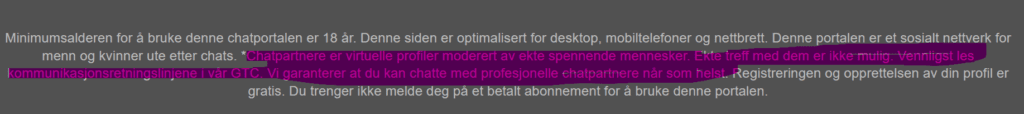 Allerede bunnteksten bekrefter at vi har å gjøre med en svindel.