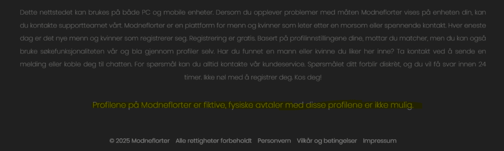 I bunnteksten har vi bekreftelsen på at det er svindel.