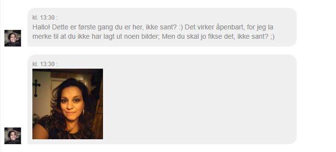 et eksempel på en automatisk melding vi mottar når vi registrerer oss