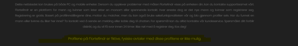 I bunnteksten har vi tilståelsen om at de har falske profiler.