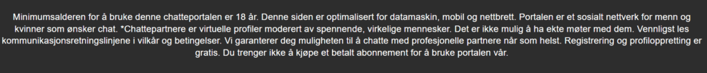 I bunnteksten har vi en tilståelse av eksistensen av falske profiler.