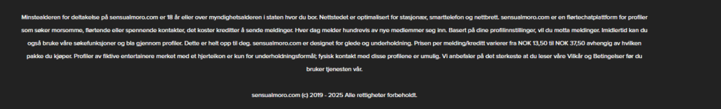 Bare ved å lese bunnteksten kan du spare deg for å fullføre denne anmeldelsen, de innrømmer allerede de falske profilene.