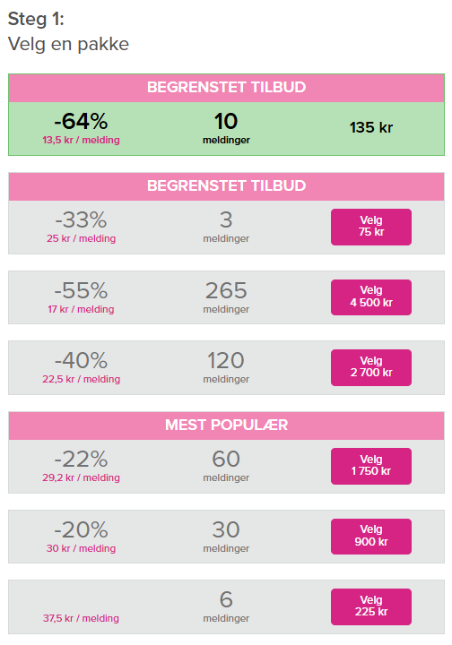 Flortedistrikt.com pris