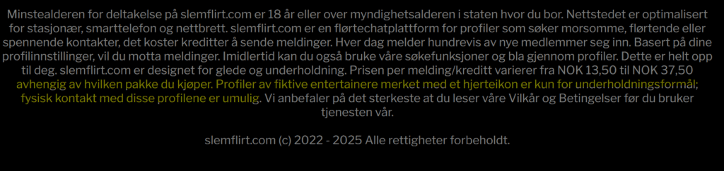 falske profiler på slemflirt.