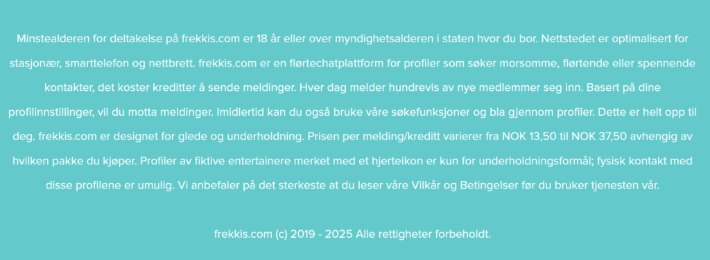 I bunnteksten har vi den første advarselen om falske profiler.