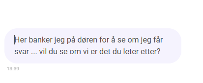 Discreet-Meets automatiske meldinger 