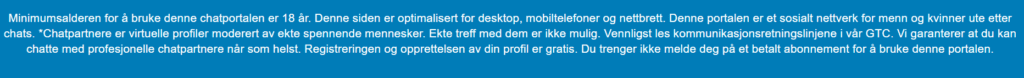 I bunnteksten advarer de om at det finnes falske profiler, sannsynligvis for å unngå mulige anmeldelser.