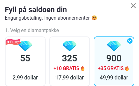 Hvor mye koster Mirami.chat?