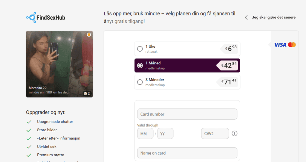 Hvad koster FindSexHub?